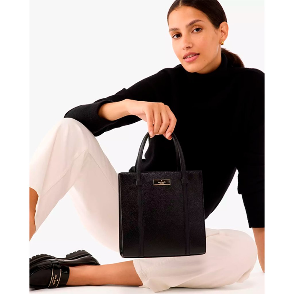 S Kate Spade Kenzie Limited Edition Small Tote Bag Kk032 Black Glitter Purse Nwt